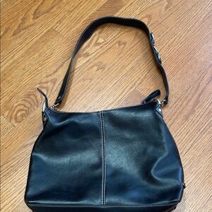 Black Leather Shoulder Bag